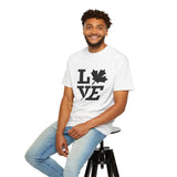 Faith Culture - LOVE Maple Leaf Unisex T-Shirt – White | Canada-Inspired Minimalist Tee