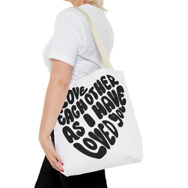 Faith Culture - Serve One Another in Love Christian Tote Bag - Galatians 5:13 Bible Verse