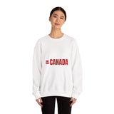 Faith Culture – Eh Canada Crewneck Sweatshirt – White | Fun & Friendly Canadian Expression Pullover