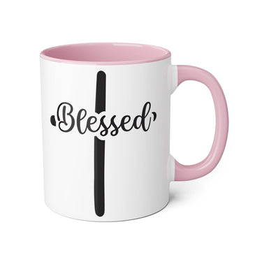 Faith Culture - Blessed at the Cross - Christian Accent Coffee Mug, 11oz