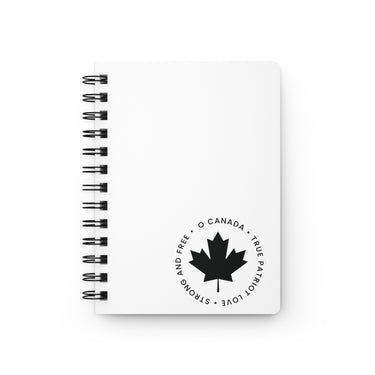 Faith Culture – O Canada Patriotic Spiral Journal | True North Strong & Free Notebook One Size