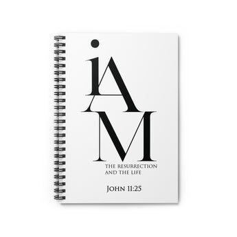 Resurrection and Life Christian Spiral Notebook - Ruled Line