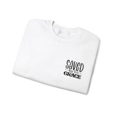 Faith Culture - Saved by His Grace - Christian Unisex Heavy Blend Crewneck Sweatshirt