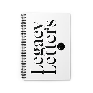 Faith Culture - Legacy Letters Vol. II Christian Spiral Notebook | Faith & Reflection Journal One Size
