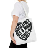 Faith Culture - Serve One Another in Love Christian Tote Bag - Galatians 5:13 Bible Verse