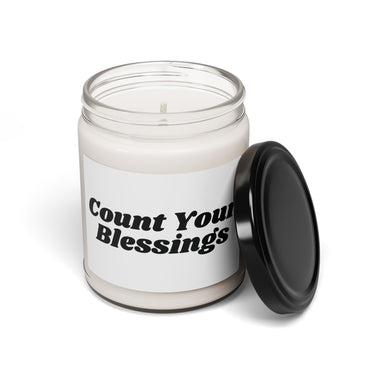 Faith Culture - Count Your Blessings Soy Candle Thanksgiving Gift Christian Home Décor 9oz Christmas Warmth 9oz