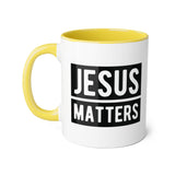 Faith Culture - Jesus Matters - Christian Accent Coffee Mug, 11oz