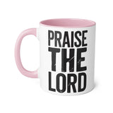 Faith Culture - Praise the Lord - Christian Accent Coffee Mug, 11oz