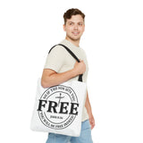 Faith Culture β So If the Son Sets You Free John 8:36 Christian Tote Bag 18" Γ 18'' Black