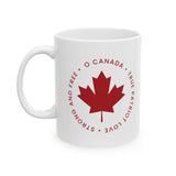Faith Culture – O Canada True Patriot Love Mug – 11oz & 15oz | Bold Canadian Heritage Cup