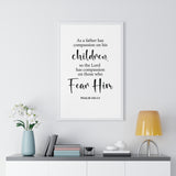 Faith Culture - Psalm 103:13 Christian Scripture Wall Art Compassion of the Father