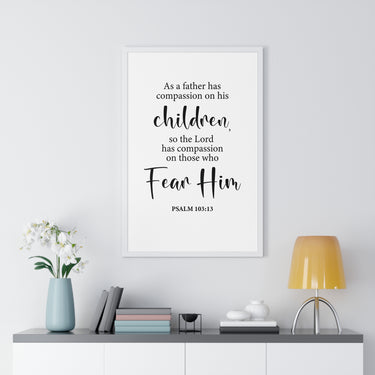 Faith Culture - Psalm 103:13 Christian Scripture Wall Art Compassion of the Father