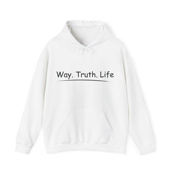 Way. Truth. Life Christian Unisex Heavy Blend™ Hooded Sweatshirt