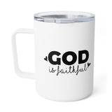 Faith Culture – God Is Faithful – Christian Coffee and Tea Mug, 10oz