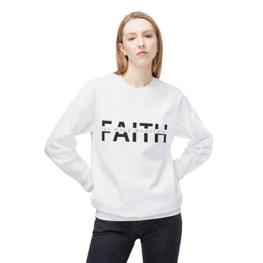 Faith Culture – Faith Can Move Mountains Christian Crewneck Sweatshirt | Matthew 17:20 Bible Verse Apparel
