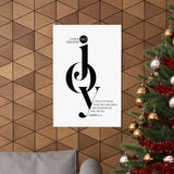 Faith Culture - No Greater Joy Christian Poster 3 John 1:4 Scripture Wall Art