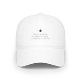 Faith Culture β True North. Patriot Love. Low Profile Baseball Cap β White | Anthem-Inspired Minimalist Hat White One size