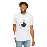 Faith Culture - O Canada Anthem Maple Leaf Unisex T-Shirt – White | Strong and Free Tee