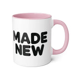 Faith Culture - Made New - Christian Coffee Mug, 11oz Pink 11oz