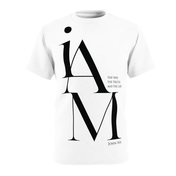 I am the way and the truth and the life. John 14:6 Christian Unisex Cut & Sew Tee