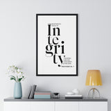 Faith Culture - Proverbs 20:7 Christian Scripture Wall Art Walk in Integrity