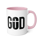 Faith Culture - GOD of the Cross - Christian Accent Coffee Mug, 11oz