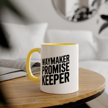 Faith Culture - Waymaker Promise Keeper - Christian Accent Coffee Mug, 11oz