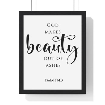 Beauty for Ashes - Isaiah 61:3 - Christian Wall Art