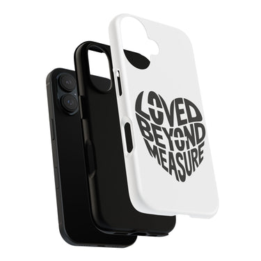 Faith Culture β Loved Beyond Measure Christian Tough Phone Case iPhone 16 Matte