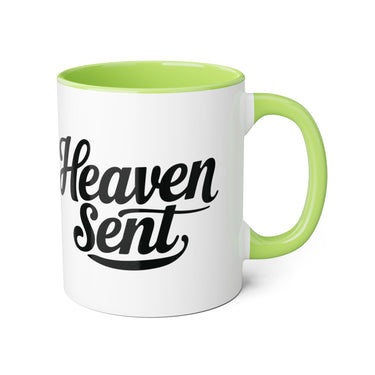Faith Culture - Heaven Sent - Christian Coffee Mug, 11oz Light Green 11oz