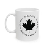 Faith Culture – O Canada True Patriot Love Mug – 11oz & 15oz | Minimalist Black Canadian Heritage Cup