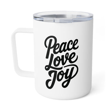 Faith Culture – Peace Love Joy – Christian Coffee and Tea Mug, 10oz