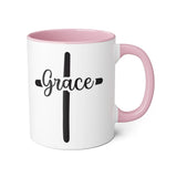 Faith Culture - Grace at the Cross - Christian Accent Coffee Mug, 11oz