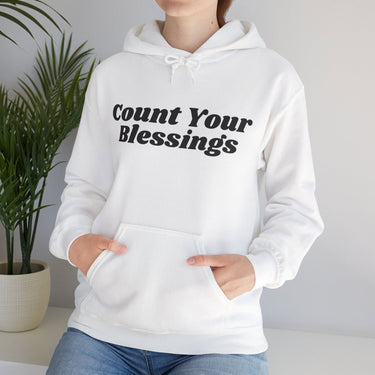 Count Your Blessings Hoodie Christian Unisex Sweatshirt Inspirational Faith Wear