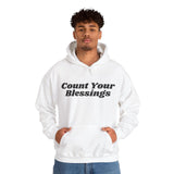 Count Your Blessings Hoodie Christian Unisex Sweatshirt Inspirational Faith Wear