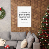 Faith Culture - 1 Samuel 12:24 Poster - Christian Wall Art - Serve Him Faithfully Decor