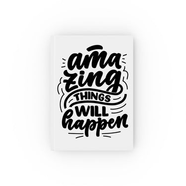Faith Culture - Amazing Things Will Happen - Christian Hardcover Journal Ruled line 5.2" x 7.4"