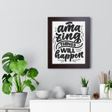 Faith Culture - Amazing Things Will Happen - Christian Thanksgiving Wall Art