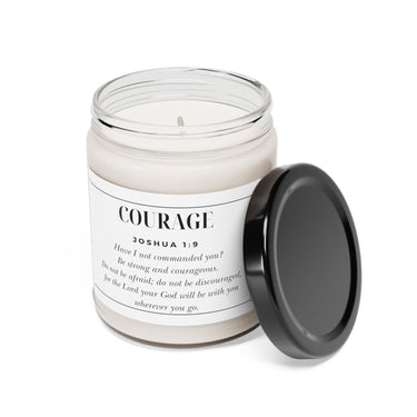 Faith Culture - Be Courageous Joshua 1:9 - Christian Scented Soy Candle, 9oz
