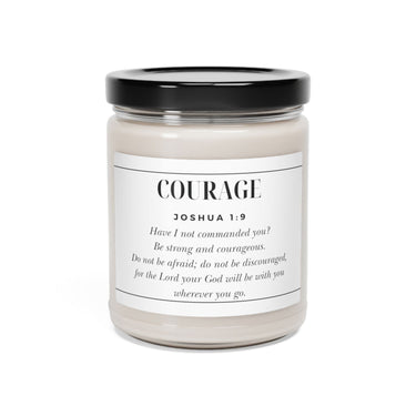 Faith Culture - Be Courageous Joshua 1:9 - Christian Scented Soy Candle, 9oz
