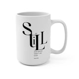 Faith Culture - Be Still and Know - Christian Ceramic Coffee Mug, 15oz