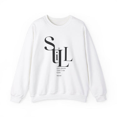 Faith Culture - Be Still and Know Psalm 46:10 - Christian Unisex Heavy Blendâ„¢ Crewneck Sweatshirt