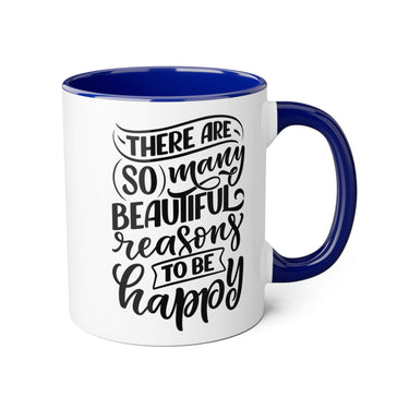 Faith Culture - Beautiful Reasons to Be Happy - Christian Thanksgiving Accent Mug, 11oz