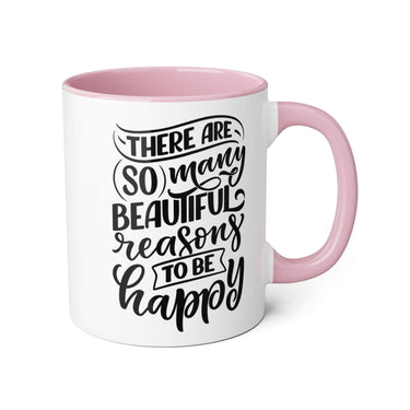 Faith Culture - Beautiful Reasons to Be Happy - Christian Thanksgiving Accent Mug, 11oz