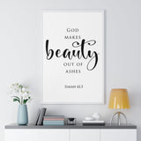 Faith Culture - Beauty for Ashes - Isaiah 61:3 - Christian Wall Art