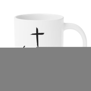 Faith Culture - Because He Lives - Christian Ceramic Coffee Mug (11oz5oz0oz) 20oz White