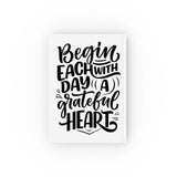 Faith Culture - Begin Each Day with a Grateful Heart - Christian Hardcover Journal