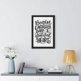 Faith Culture - Begin Each Day with a Grateful Heart - Christian Thanksgiving Wall Art