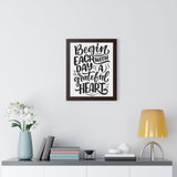 Faith Culture - Begin Each Day with a Grateful Heart - Christian Thanksgiving Wall Art