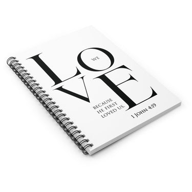Faith Culture - Beloved by God - 1 John 4:19 - Christian Spiral Notebook